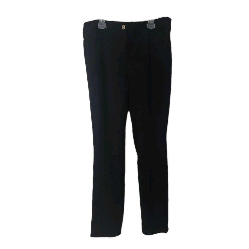 Talbots Black Cropped Straight-Leg Pants